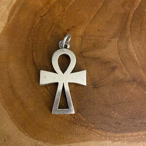RETIRED James Avery Ankh Pendant, Sterling Silver